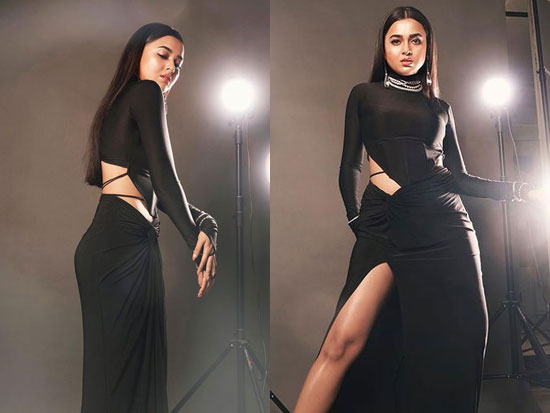 Stunning Poses Of Tejasswi Prakash In Black